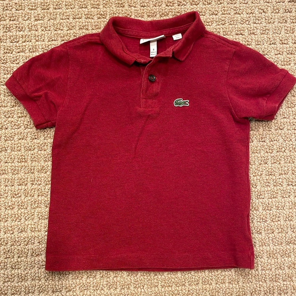 Lacoste Kids Polo Shirt - Red